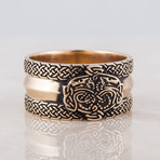 Bronze Viking Collection // Viking Ornament Ring + Wolves (11)
