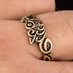 Bronze Viking Collection // Fenrir Norse Wolf Ring (10.5)