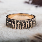 Bronze Viking Collection // Elder Futhark Ring (11)