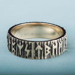 Bronze Viking Collection // Elder Futhark Ring (8)
