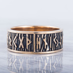 Bronze Viking Collection // Elder Futhark Ring // V2 (8)