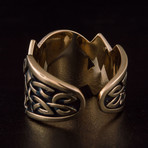 Bronze Viking Collection // Aarhus Adjustable Signet + Valknut (8)
