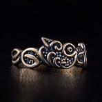 Bronze Viking Collection // Fenrir Norse Wolf Ring (10.5)
