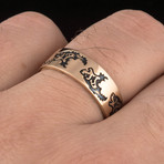 Bronze Viking Collection // Wolf Ornament Ring // Bronze (7)