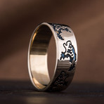 Bronze Viking Collection // Wolf Ornament Ring // Bronze (10.5)