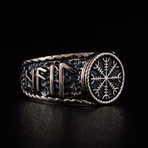 Bronze Viking Collection // HAIL ODIN Ring + Helm of Awe (11)