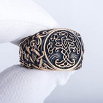 Bronze Viking Collection // Mammen Ornament Signet + Yggdrasil (11.5)