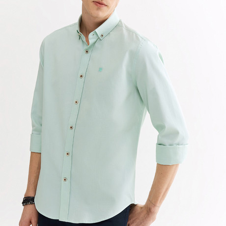 Marshall Button Down Shirt // Mint Green (XS)