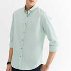 Marshall Button Down Shirt // Mint Green (S)