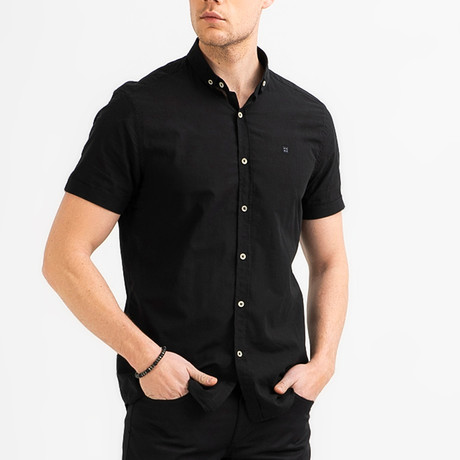 Liam Button Down Shirt // Black (XS)