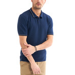 Zenone Short Sleeve Polo // Indigo (Medium)