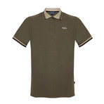 Men's Polo Shirt // Military Green (L)