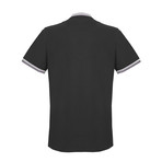 Men's Polo Shirt // Black + White (XL)