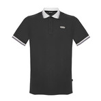 Men's Polo Shirt // Black + White (M)