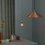 Circle Shade with E27 Pendant // Brass (Small)