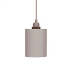 Cylinder Shade with E27 Pendant // Aluminum (Small)
