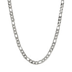 Steel Figaro Link Necklace // 10mm (20")