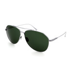 Men's FT0747-16N Sunglasses // Silver + Green