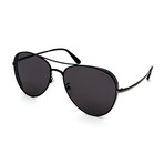 Men's FT0723-01D Aviator Sunglasses // Smoke Black