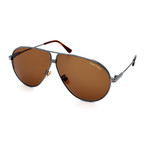 Men's FT0734H-12E Sunglasses // Gunmetal + Brown