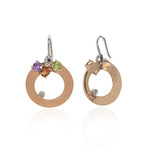 Roberto Coin 18k Two-Tone Gold Diamond + Amethyst Earrings // Store Display