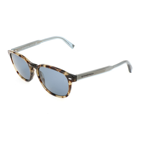 Men's EZ0005 Sunglasses // Light Havana + Blue