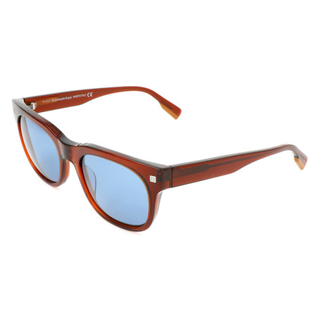 Men's EZ0101 Sunglasses // Dark Brown + Blue