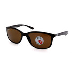 Men's RB4215-612783 Polarized Sunglasses // Brown