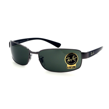 Ray-Ban // Men's RB3364-004 Metal Wrap Sunglasses // Black