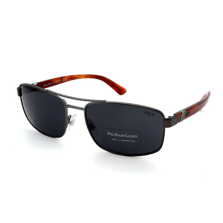 Polo // Men's PH3086-926687 Sunglasses // Gunmetal + Havana + Gray