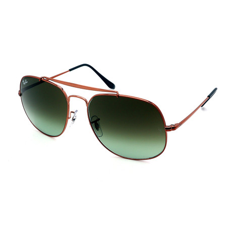 Ray-Ban // Men's RB3561-9002A6 Sunglasses // Bronze + Green