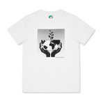 Hands Holding The Earth T-Shirt // White (M)
