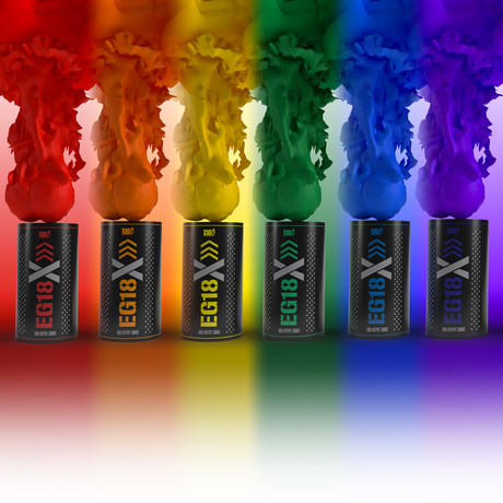 EG18X Smoke Grenade // Rainbow // 8 Pack