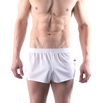 American Jock // Ultra Running Short // White (XL)