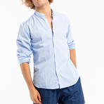Linen Shirt // Blue (XL)