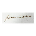 James Madison Signed 1809 Shipping Passport in 4 Languages
