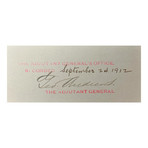 1912 William H. Taft & Robert Shaw Oliver Signed Presidential Military Appointment (Signature Certified)