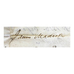 1812 James Madison Signed Presidential Military Appointment (Signature Certified)
