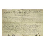 1812 James Madison Signed Presidential Military Appointment (Signature Certified)