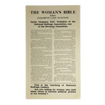 1920s Advertisement for The Woman's Bible by Elizabeth Cady Stanton