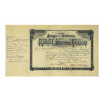 Set of 3 Bangor & Aroostook Railroad Company Stock Certificates // 1890s - 1960s