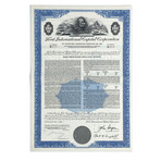 Automobile Collection: Set of 5 Automotive Company Stock Certificates with Prints (1920's - 1970's)