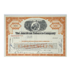 Tobacco Collection: Set of 4 RJR Holdings, American Brands, American Tobacco, & Tobacco Products Stock Certificates (1920's - 1990s)