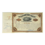 John D. Rockefeller & Henry Flagler Signed 1888 Standard Oil Trust Stock Certificate