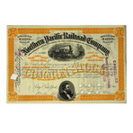 Northern Pacific Railroad Company: Set of 5 Stock Certificates in Different Colors (1876 - 1897)