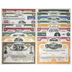 Premium Collection // Set Of 18 Stock Certificates // Great American Corporations 1920s - 1980s