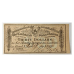 Civil War Collection: Set of 5 Cleveland & Toledo Railroad Stock Certificate, Confederate Payment Coupon (1861 - 1864) & 3 Prints
