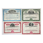 Starter Collection of 20 Stock Certificates: Great American Corporations (1920's - 1970's)