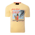 Malibu Beach Graphic Tee // Yellow (XL)