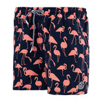 Flamingo Swim Trunks // Navy (XL)